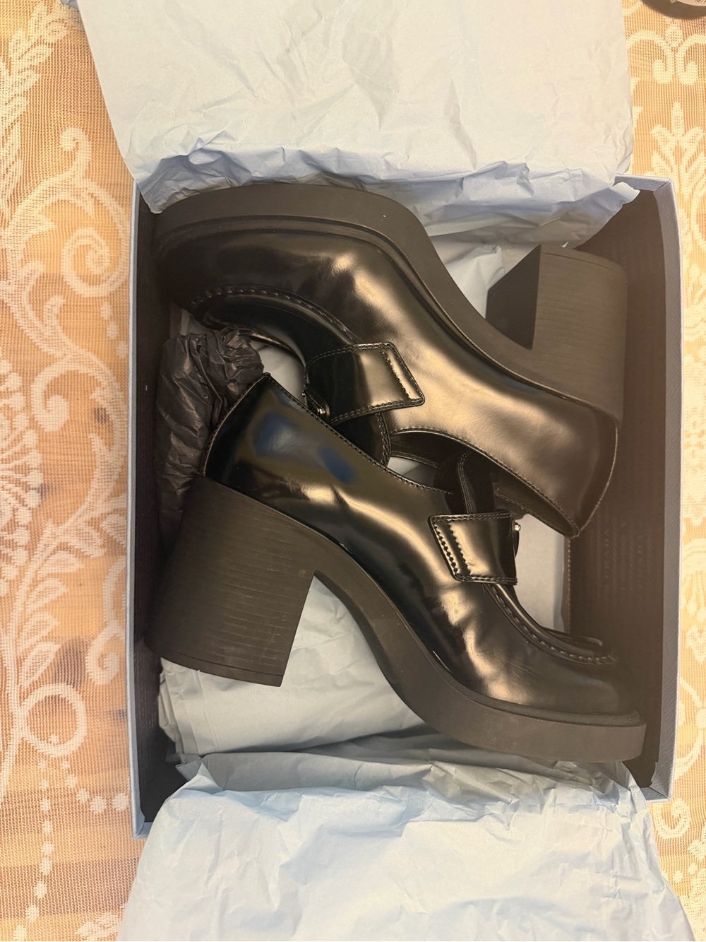 PRADA Classic Black Platform Heels for Women